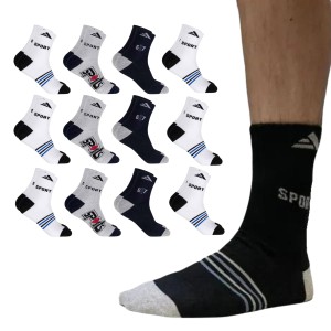 Kit de 12 Pares de Meias Altomax Cano Longo Alto do 39 ao 43