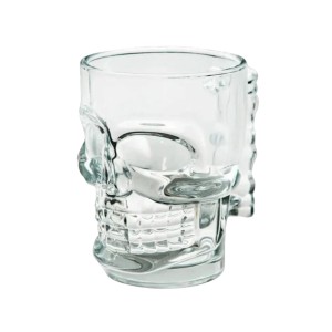 Caneca de Vidro Caveira com Alça 400ml Chopp da Clink